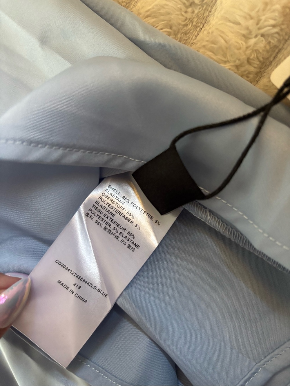 Cider Elegant Light Blue Halter Evening Dress - Picture 8 of 8